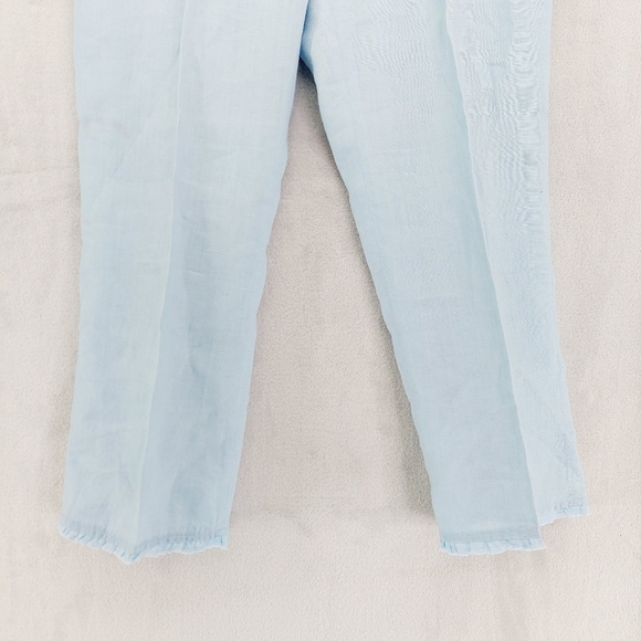 Promod Light Blue Distress Trim Lightweight Pants P6497 - Picture 2 of 9